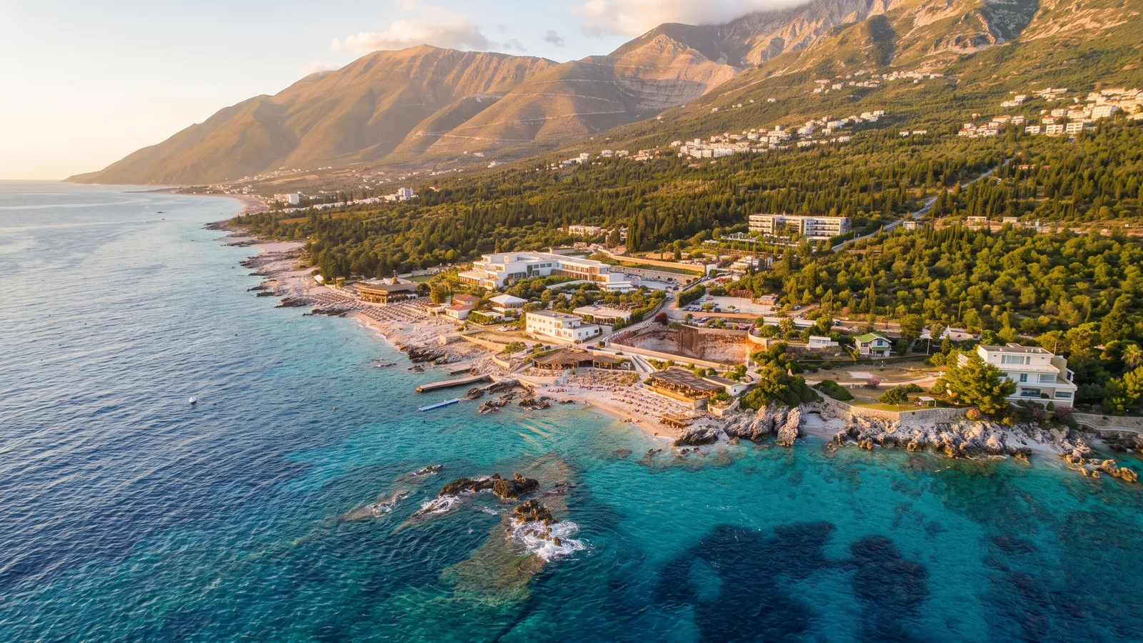 Dhërmi Beach in Albania