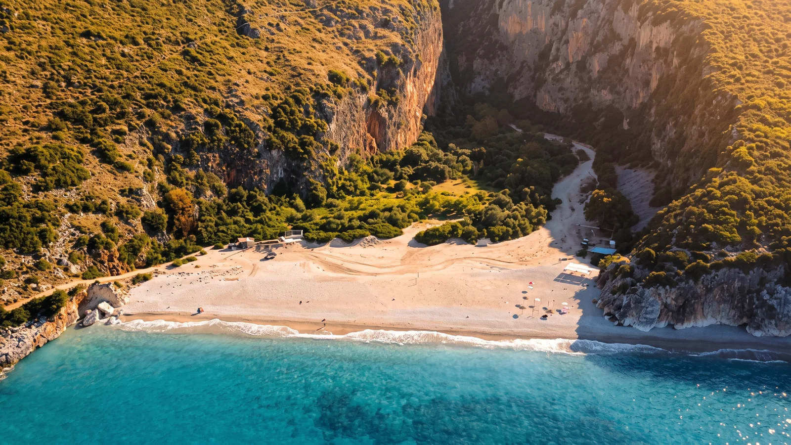 Gjipe Beach in Albania