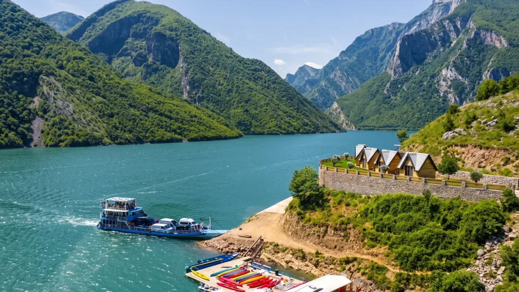 Lake Koman Ferry in Albania