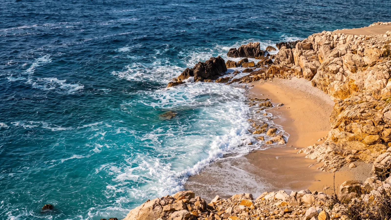 Qeparo Beach in Albania